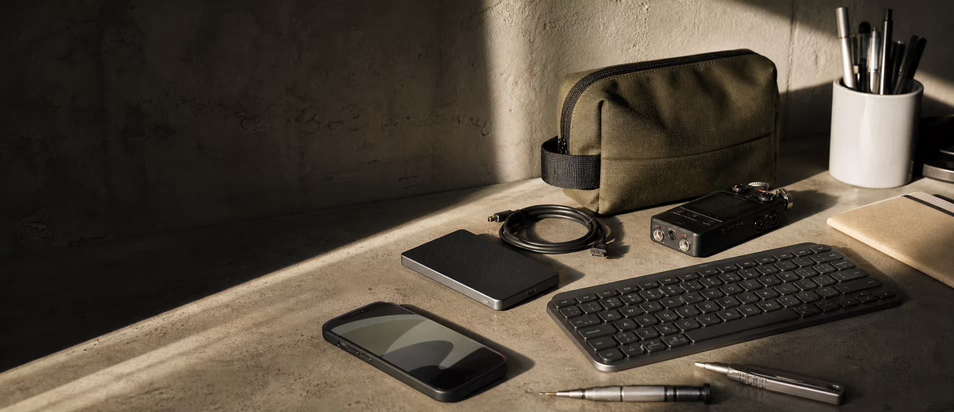 A practical technology and tools workbench at Captain's Studio
