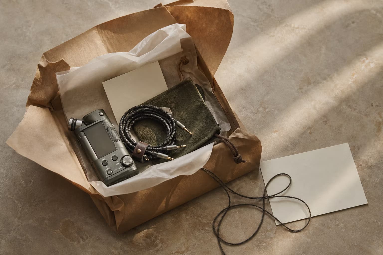 A small-batch Captain's Studio parcel ready to open